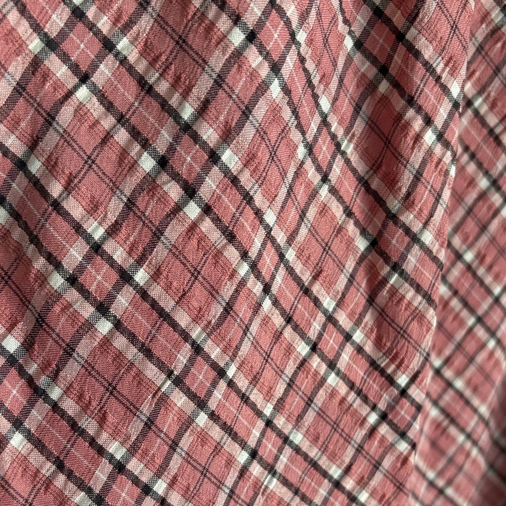 Plaid V-Neck Faux Wrap Maxi Dress - Picture 4 of 4